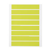 Flat Yellow Background – Back-to-School Texture ラップアラウンドラベル (シート)