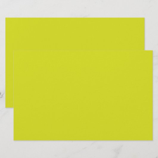 Flat Yellow Background – Back-to-School Texture 便箋 (正面/裏面)