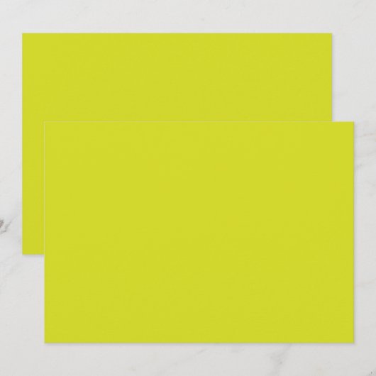 Flat Yellow Background – Back-to-School Texture 招待状 (正面/裏面)