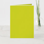 Flat Yellow Background – Back-to-School Texture 箔グリーティングカード (正面)