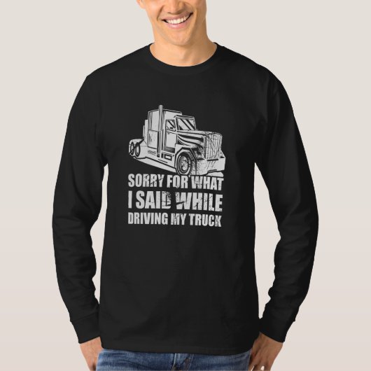 Flatbed Truck 18 Wheeler for a Semi Truck Driver M Tシャツ (正面)
