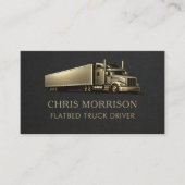 Flatbed Truck Driver Professional 名刺 (正面)