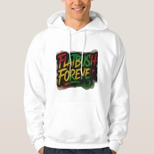 Flatbush Forever ™ Reggae Hoodie パーカ (正面)