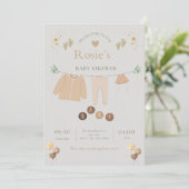 Flate Baby Shower Invitation  招待状 (スタンド正面)