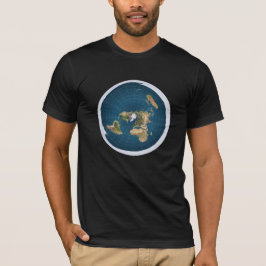 #FlatEarth -写実的で平らな地球 Tシャツ