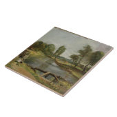 Flatfordロック1810-11年(キャンバスの紙の油) タイル (側面)