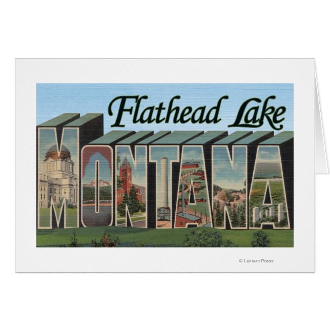 Flathead Lake, Montana – ラージレターシーン (正面横)