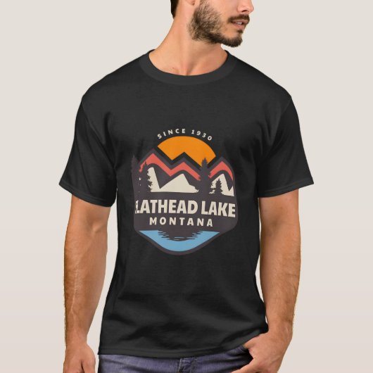Flathead Lake Montana Tシャツ (正面)