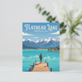 Flathead Lake USA ポストカード (スタンド正面)