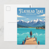 Flathead Lake USA ポストカード (正面/裏面)