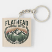 Flathead National Forest Montana Wilderness キーホルダー (裏面)