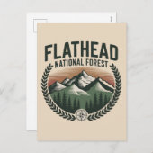Flathead National Forest Montana Wilderness シーズンポストカード (正面/裏面)