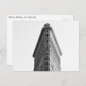 Flatironの建物、ニューヨークシティの郵便はがき ポストカード (正面/裏面)