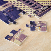 Flatironの建物-ニューヨークシティ ジグソーパズル (側面)