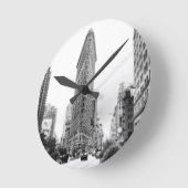 Flatironフォトクロック ラウンド壁時計 (傾斜)