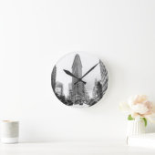 Flatironフォトクロック ラウンド壁時計 (ホーム)