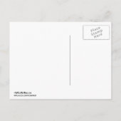 Flatiron建物ホワイトシルバーBW日付を保存 案内ポストカード (裏面)