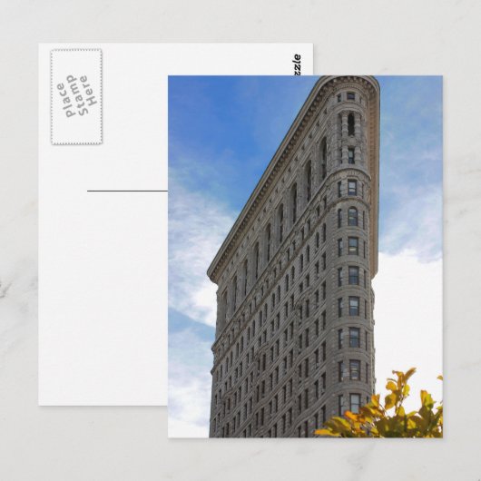 Flatiron建物写真in NYC ポストカード (正面/裏面)