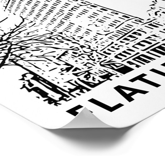 Flatiron Building Art Poster ポスター (角)