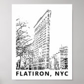 Flatiron Building Art Poster ポスター (正面)