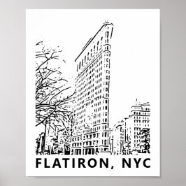 Flatiron Building Art Poster ポスター