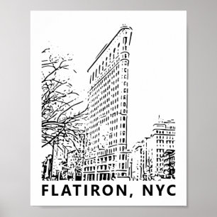 Flatiron Building Art Poster ポスター