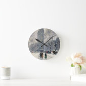 FLATIRON BUILDING NEW YORK CITY ラウンド壁時計 (ホーム)