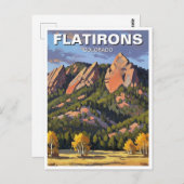 Flatirons Colorado Travel ポストカード (正面/裏面)