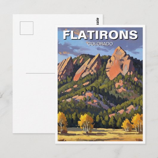 Flatirons Colorado Travel ポストカード (正面/裏面)