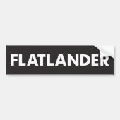 Flatlander バンパーステッカー (正面)