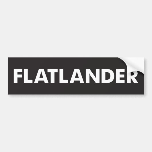 Flatlander バンパーステッカー (正面)