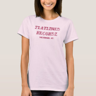 FLATLINED RECORDZの広告宣伝レディースタンク Tシャツ