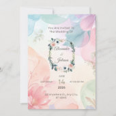 Flats invitation card セーブザデート (正面)