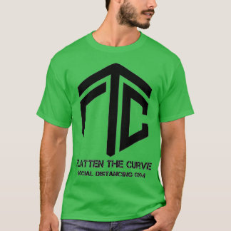 Flatten the Curve Social Distancing Gym  Tシャツ