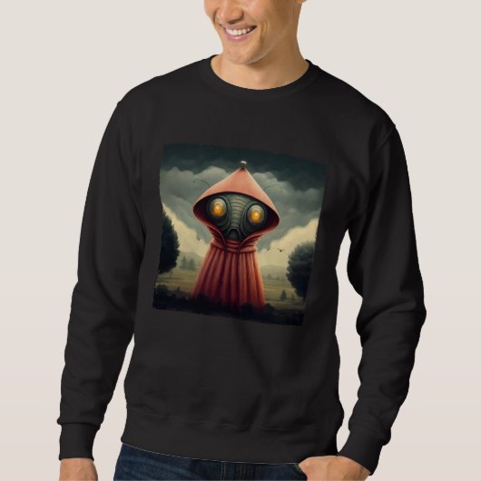 Flatwoods Monster Braxie 1952 Creepy Alien Cryptid スウェットシャツ (正面)