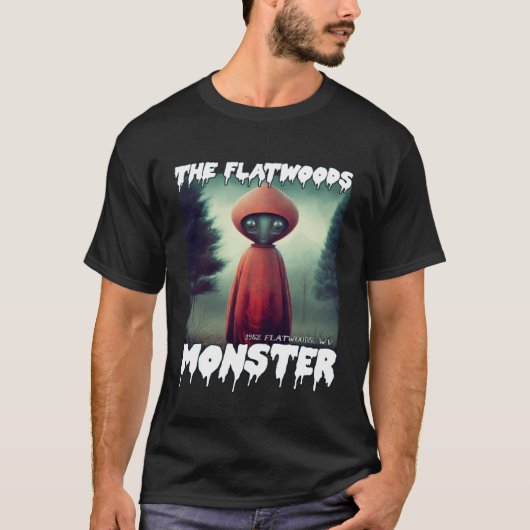 Flatwoods Monster Braxie 1952 Creepy Alien Cryptid Tシャツ (正面)