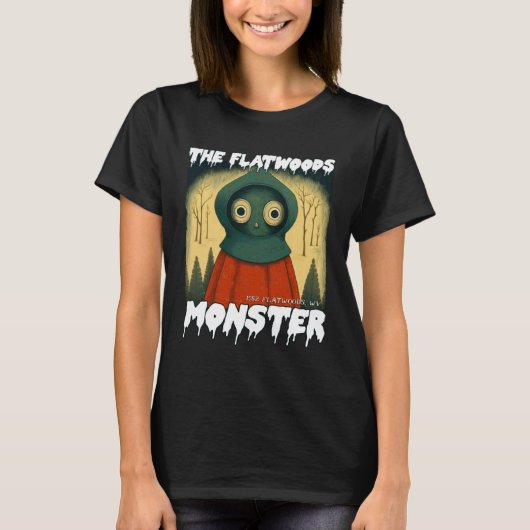 Flatwoods Monster Braxie 1952 Creepy Alien Cryptid Tシャツ (正面)