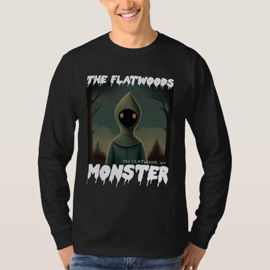 Flatwoods Monster Braxie 1952 Creepy Alien Cryptid Tシャツ (正面)