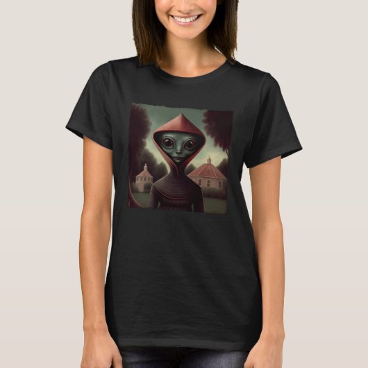 Flatwoods Monster Braxie 1952 Creepy Alien Cryptid Tシャツ (正面)