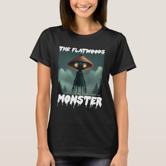 Flatwoods Monster Braxie 1952 Creepy Scary Cryptid Tシャツ (正面)