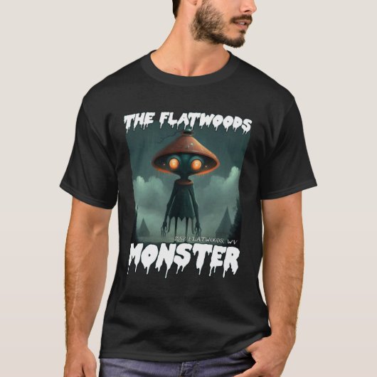 Flatwoods Monster Braxie 1952 Creepy Scary Cryptid Tシャツ (正面)