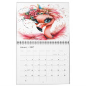 Flaunty Flamingoバージョン2カレンダー カレンダー (1月 2027)