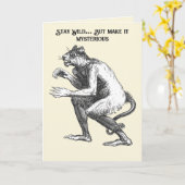 Flauros Humanoid Leopard Dictionairre Infernal カード (黄色い花)