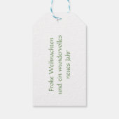 Flauschiger Igel mit Weihnachtsgeschenk ギフトタグ (裏面)