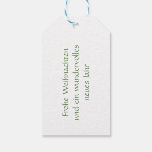 Flauschiger Igel mit Weihnachtsgeschenk ギフトタグ (裏面)