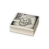 flauschiger igel mit weihnachtsgruß ラバースタンプ (スタンプ)