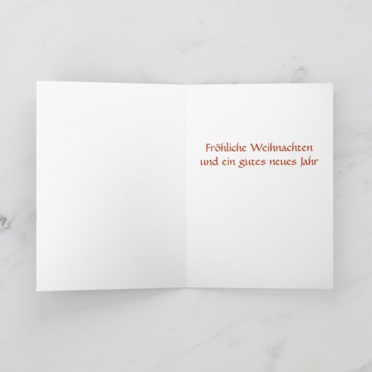 Flauschiger Igel rote Schrift Karte カード (内部)