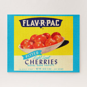Flav-R-Pac送信さくらんぼラベル ジグソーパズル