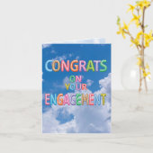 Flaved Messages婚約 カード (黄色い花)