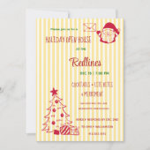 Flavescent stripped Holiday Open House  招待状 (正面)